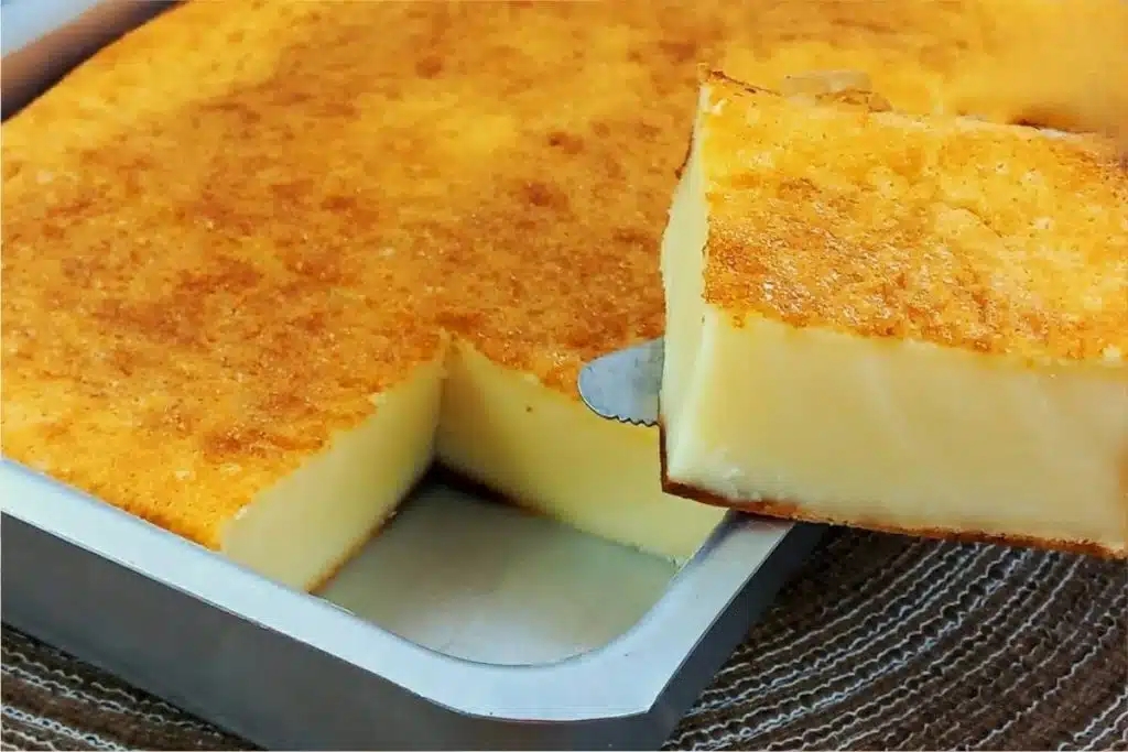 Bolo de leite ou bolo nordestino, um bolo bem cremoso muito simples de fazer