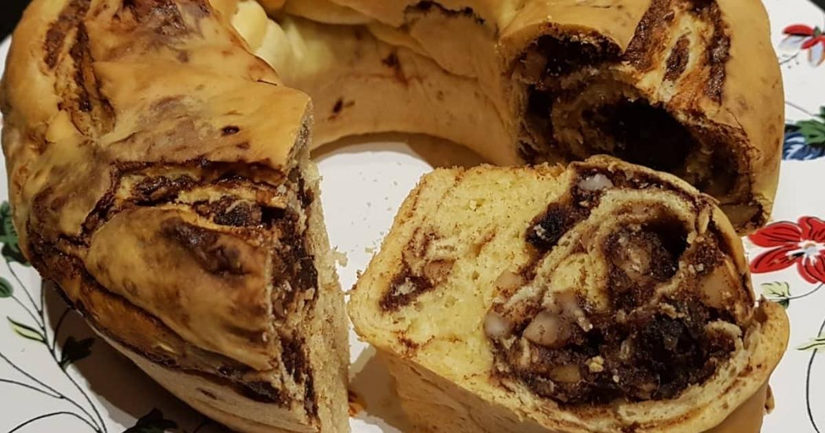 Rosca recheada com nozes e castanhas, você não vai acreditar o quanto fica deliciosa